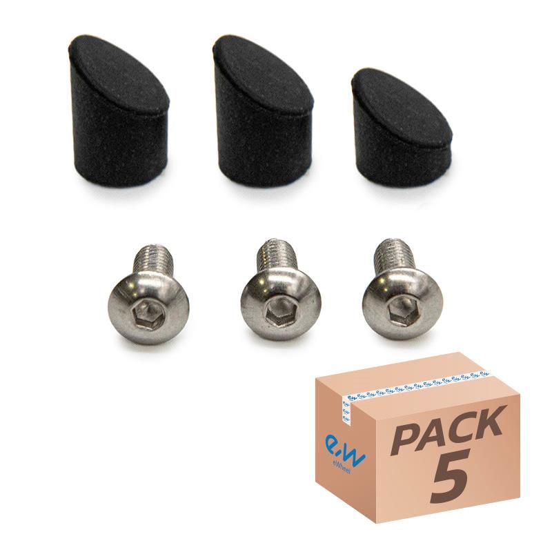 Capuchon noir pour Garde boue arrière GX1.0 Xiaomi - 5pcs