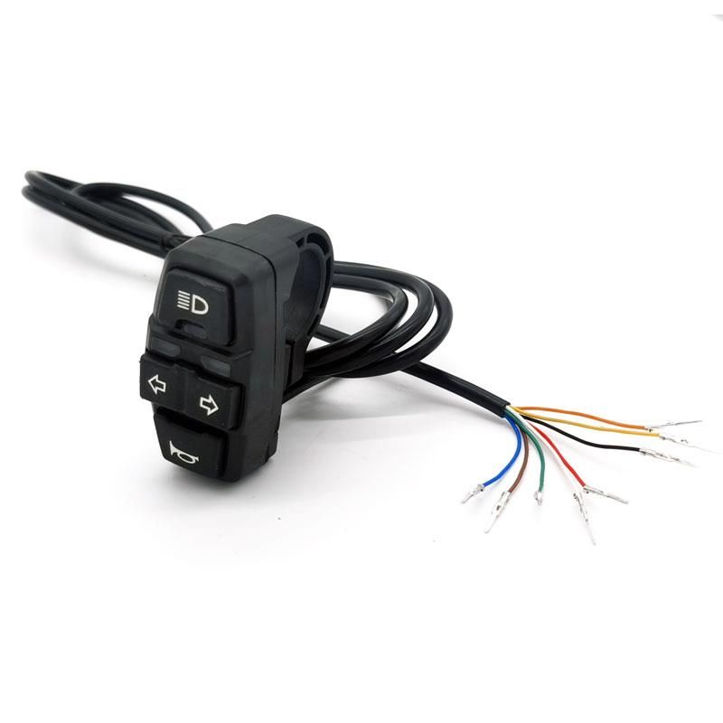 Commodo clignotant, phare et klaxon avec connecteur SM 1,5 m