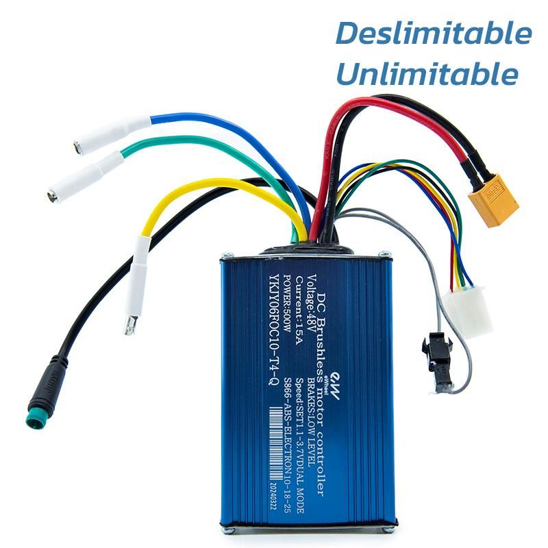 Controleur 48V 15A 500W-A 10-18-25 km/h débridable - Smartgyro débridé Crossover