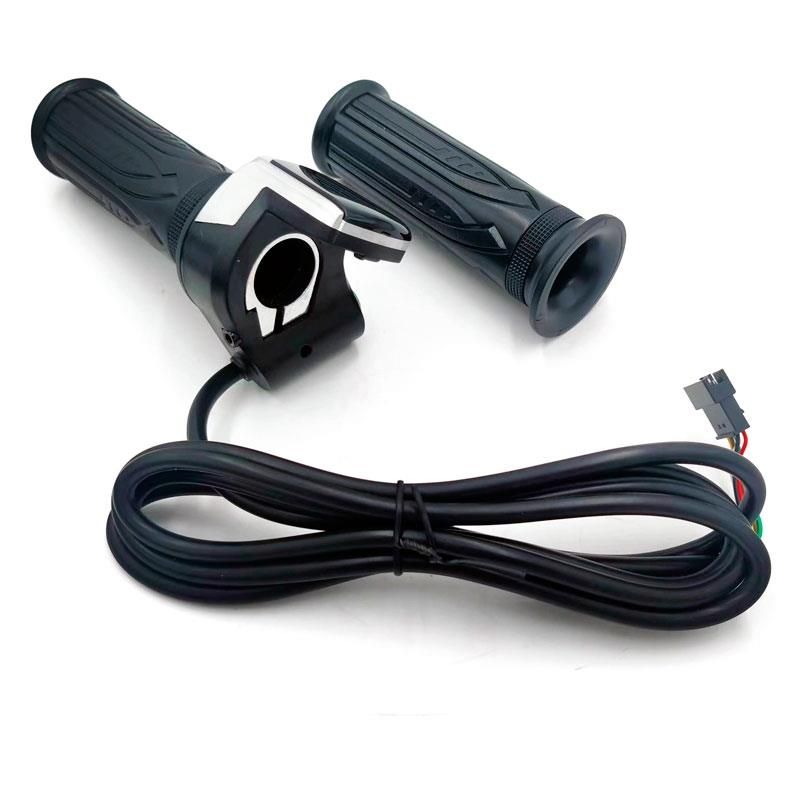 Accélérateur à main avec indicateur de batterie (36V) et bouton poussoir - Connecteur SM