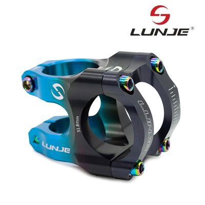 Potence pour guidon de 31,8mm noir-bleu