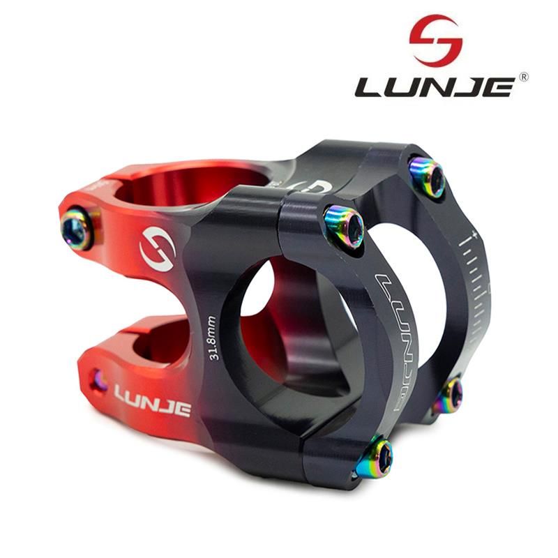 Potence pour guidon de 31,8mm noir-rouge