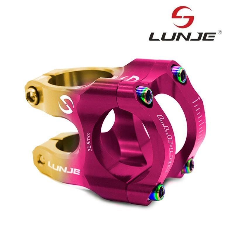 Potence pour guidon de 31,8mm rose-jaune