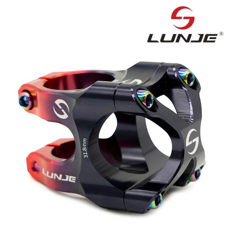Potence pour guidon de 31,8mm noir-rouge