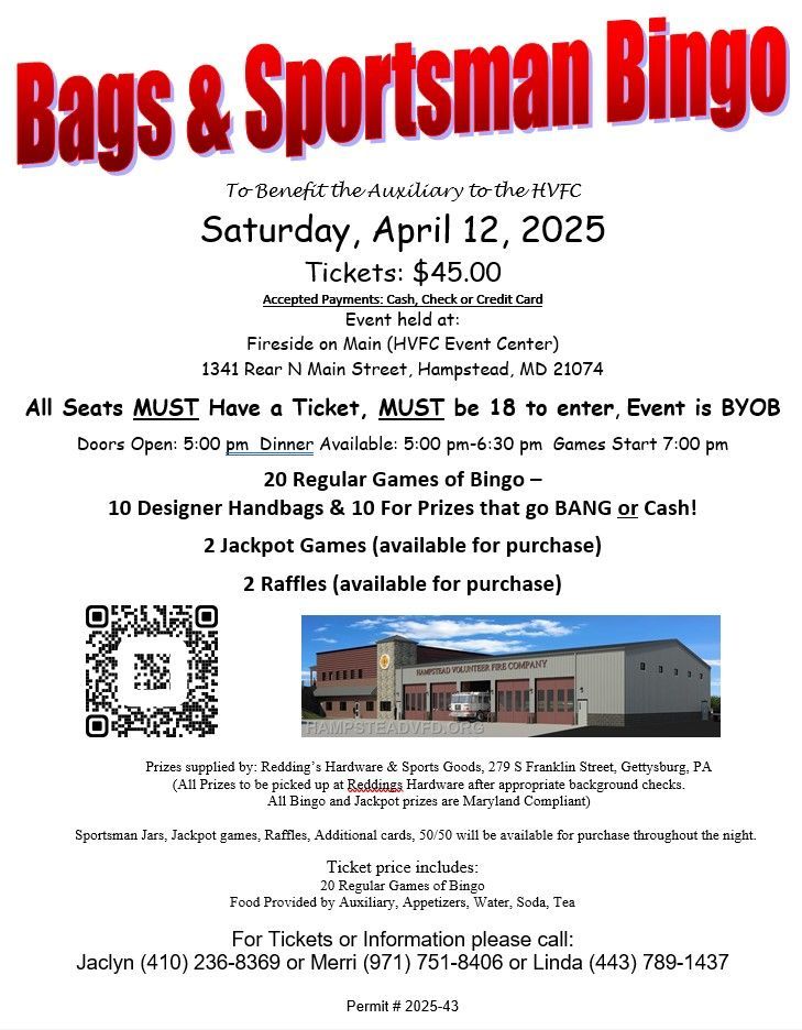 Bags &amp; Sportman&#39;s Bingo