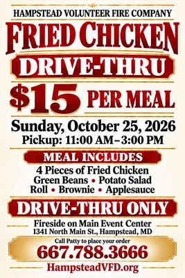 Fried Chicken Drive 10/25/26