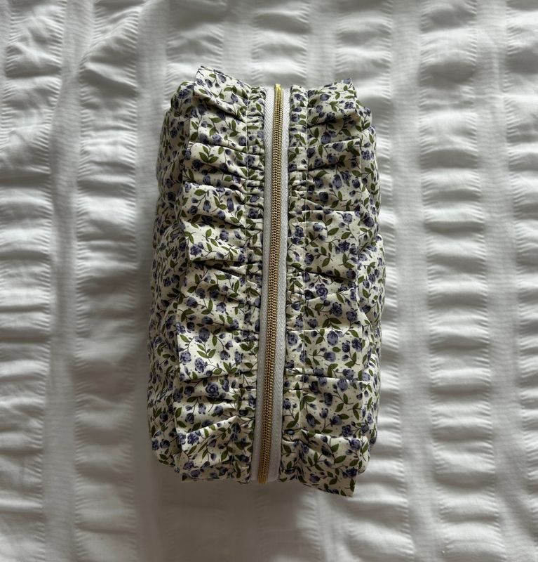 Lavender Lane Ruffle Pouch