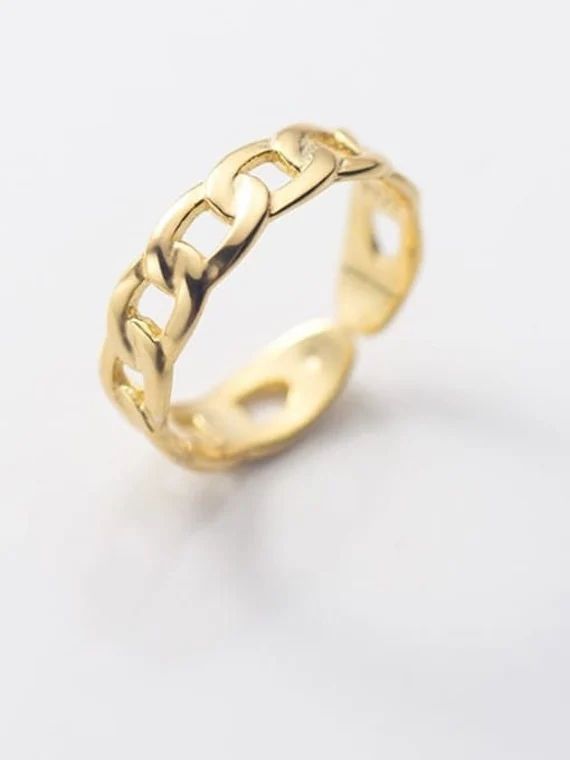 Gold Plated Contemporary Stackable Rings for Women