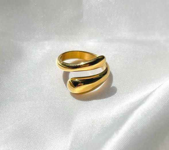 Women Gold Plated Contemporary Finger Ring