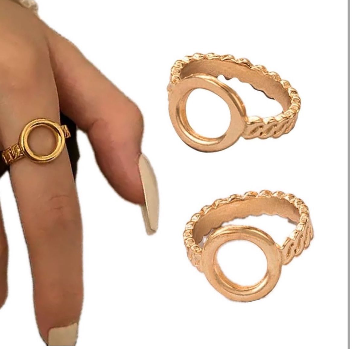 Women Gold Plated Contemporary Finger Ring
