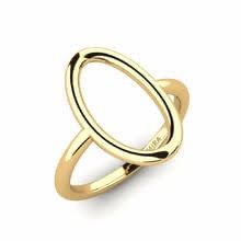 Women Gold Plated Adjustable Floral Finger Ring