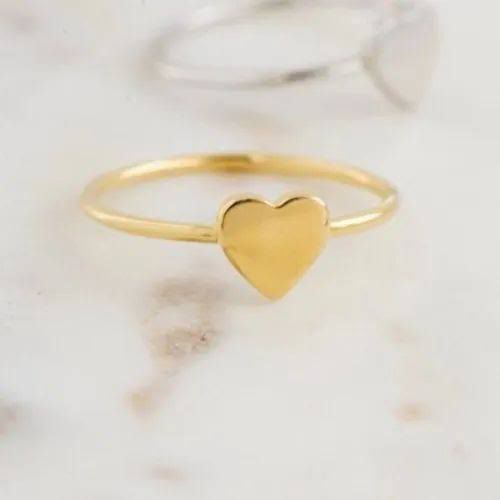 Women Gold Plated Adjustable Floral Finger Ring