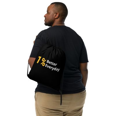 1% Better Everyday Drawstring Bag