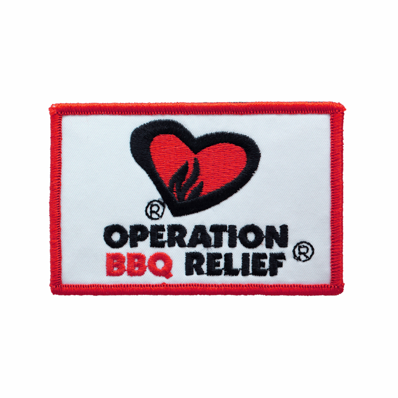 Operation BBQ Relief Patch - White 60056