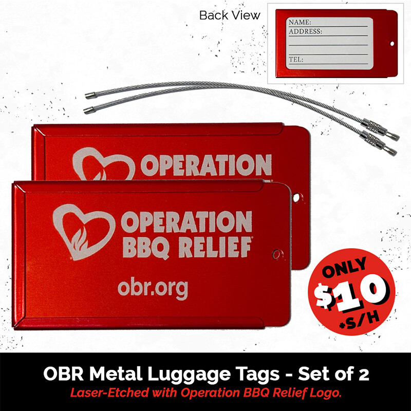 OBR Metal Luggage Tags - Set of 2