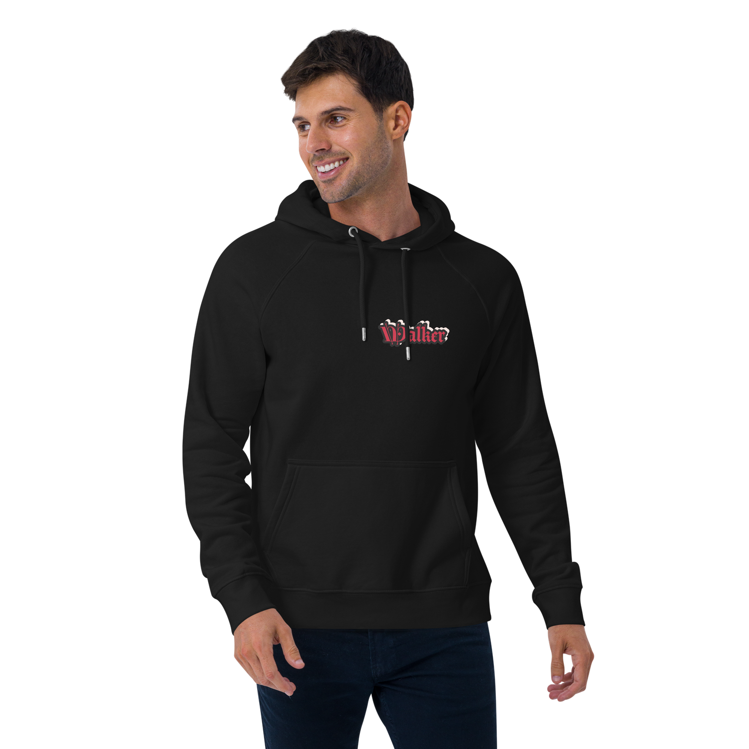Walker Unisex Black Hoodie | SOL&#39;S 03568