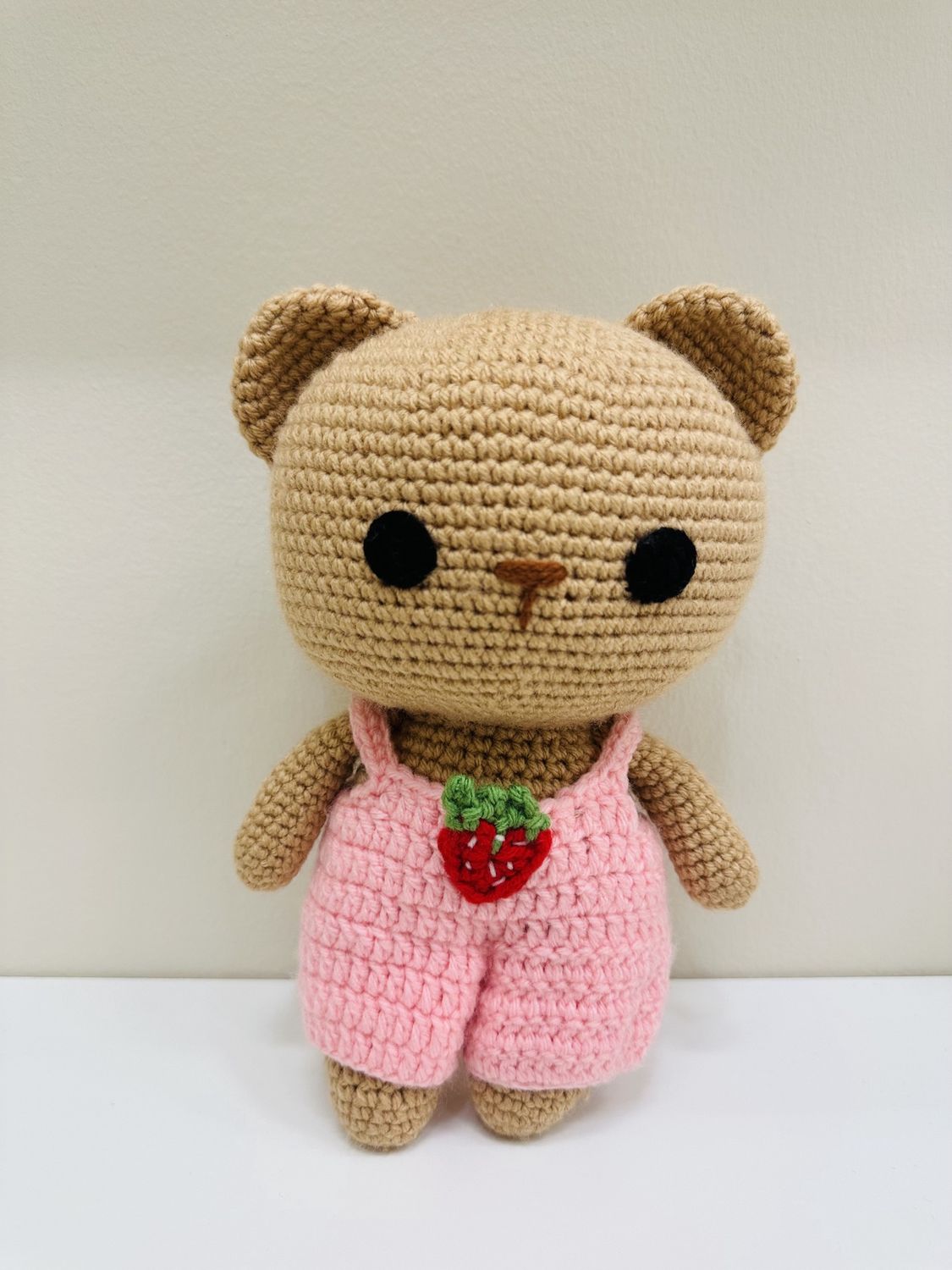 Teddy with Strawberry Jumpsuit