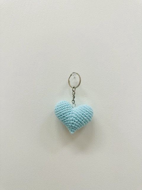 Heart Keychain, Colour: Baby Blue