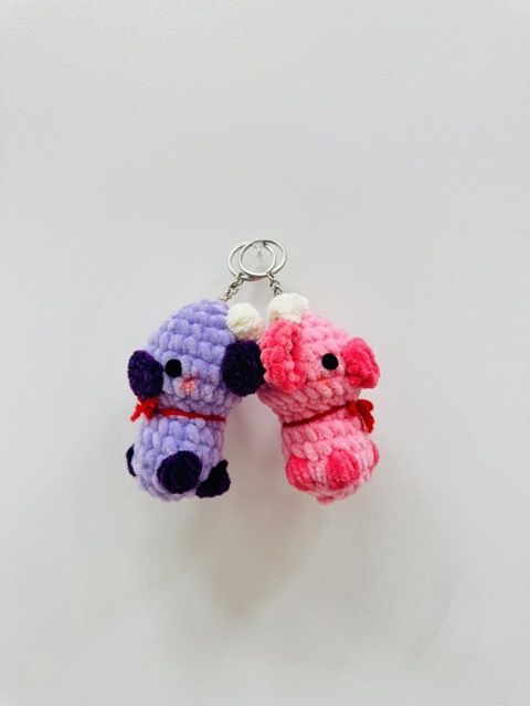 Cuddly Cow Keychain