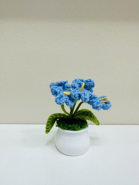 Tiny Bunch of Flowers Flowerpot, color: Blue