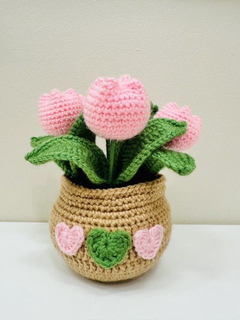 Tulip Big Pot, Colour: pink