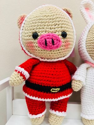 Piggy w dress, color: red