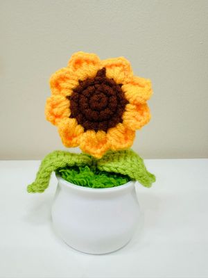 Single Sunflower Flowerpot