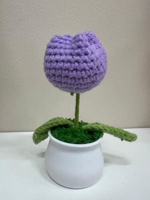 Purple Tulip Flowerpot