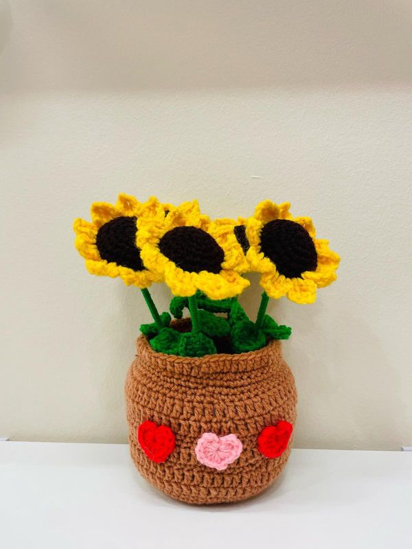 Big Sunflower Pot