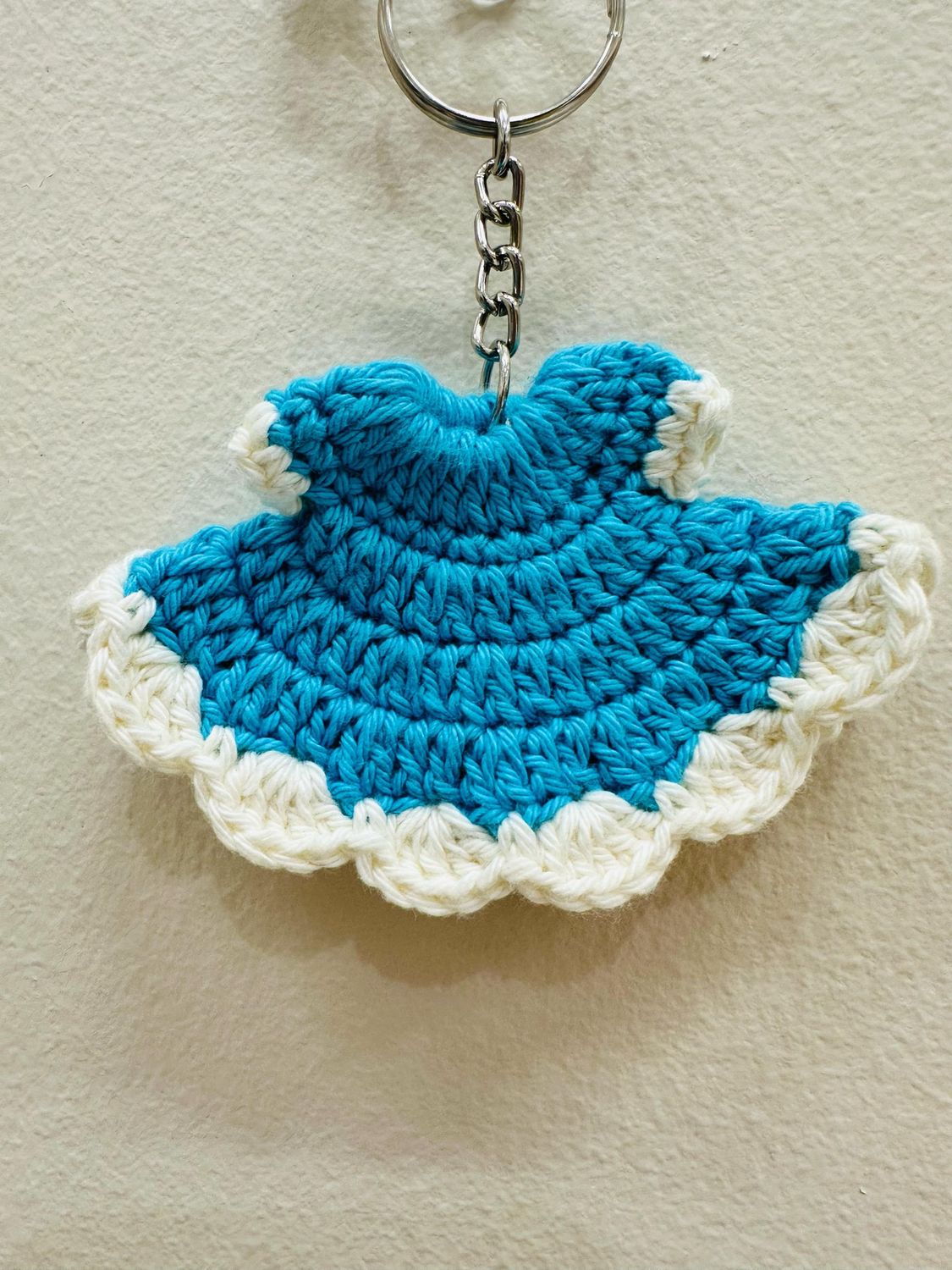 Dress Keychain, Colour: Light Blue
