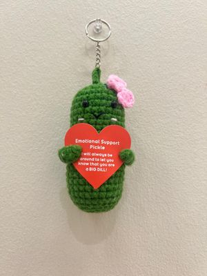 Emotional support cute pickle