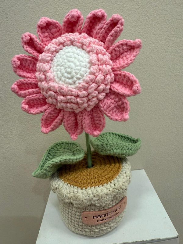 Big single sunflower pot
