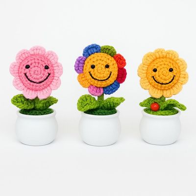 Smiley Sunflower Flowerpot