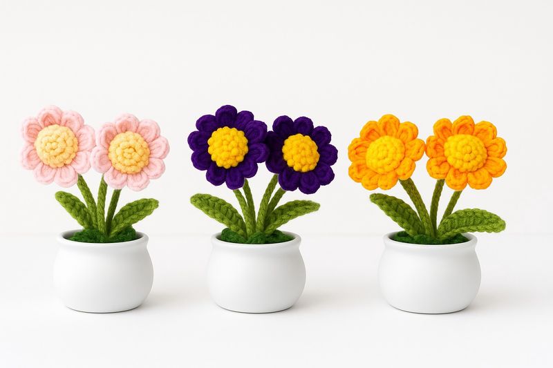 2 Daisies Flowerpot