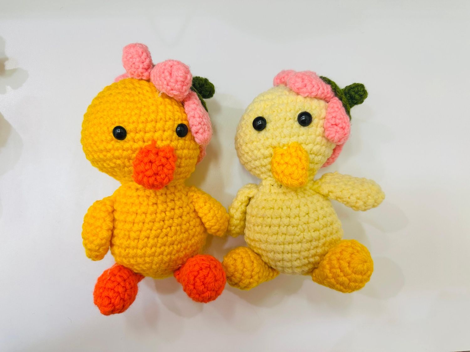 Cute Duck in Flower Hat