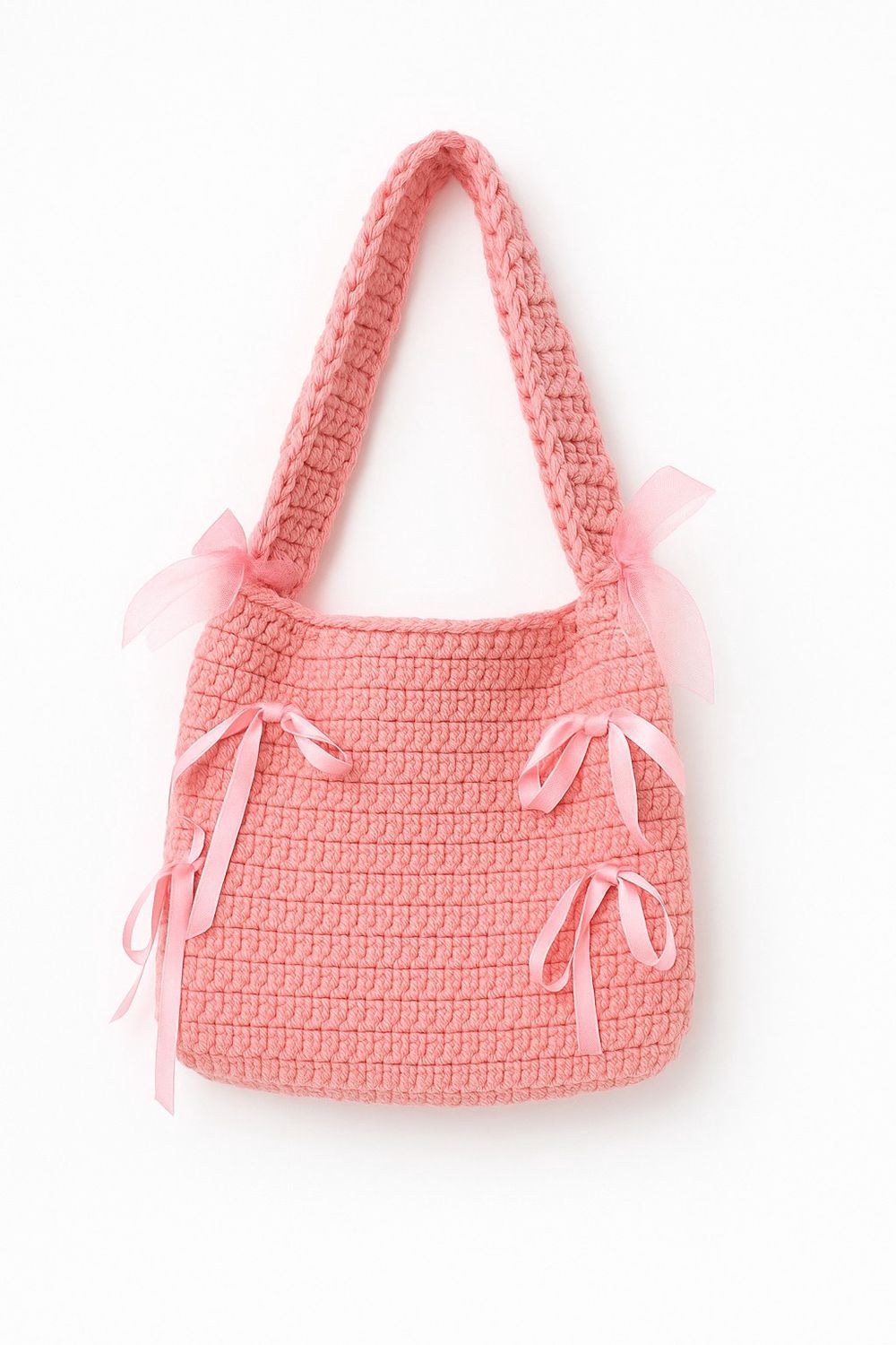 Pink checks w bow tote bag