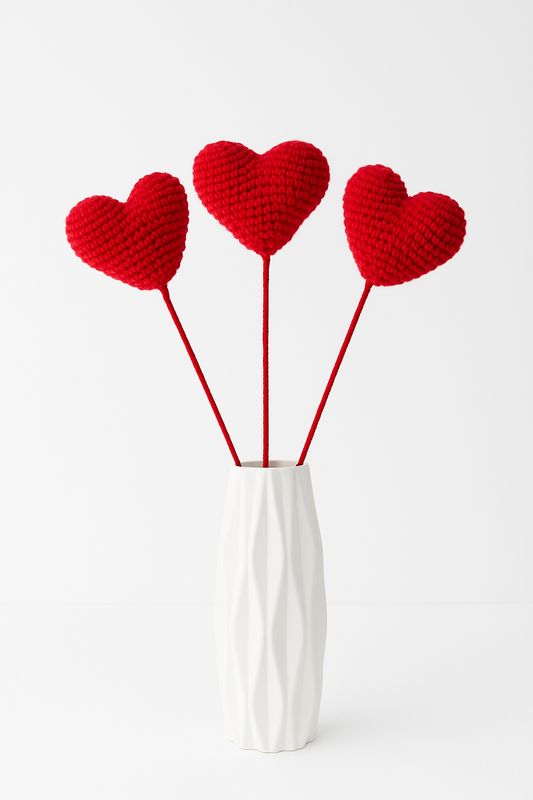 Red Heart Flower