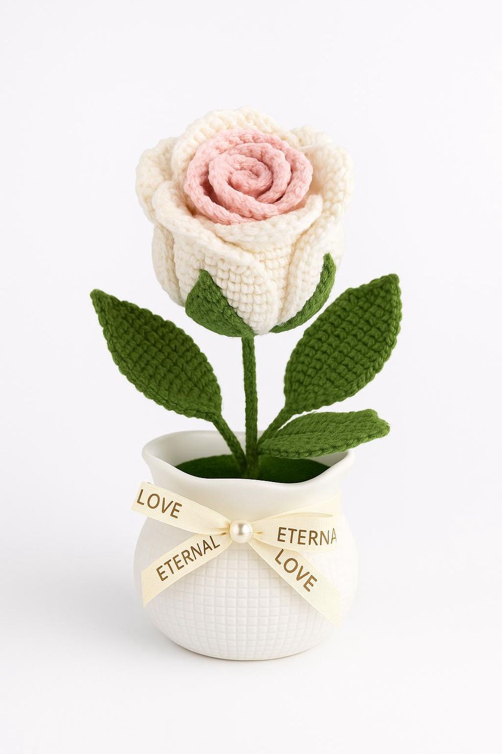 Big ombre rose flowerpot