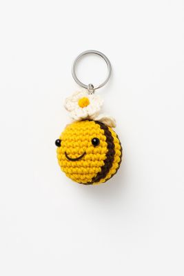 Flower Bee Keychain