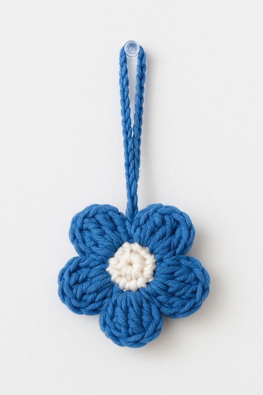 Blue daisy Keychain