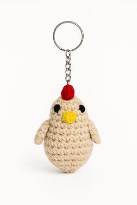 Big chicken keychain