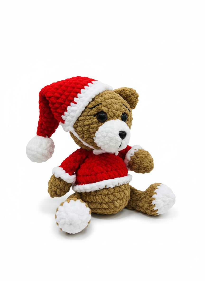 Brown Christmas teddy