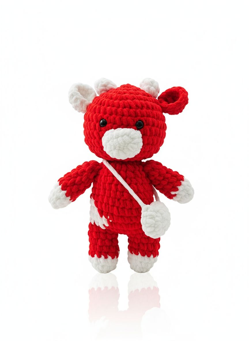 Christmas Cow, Colour: red