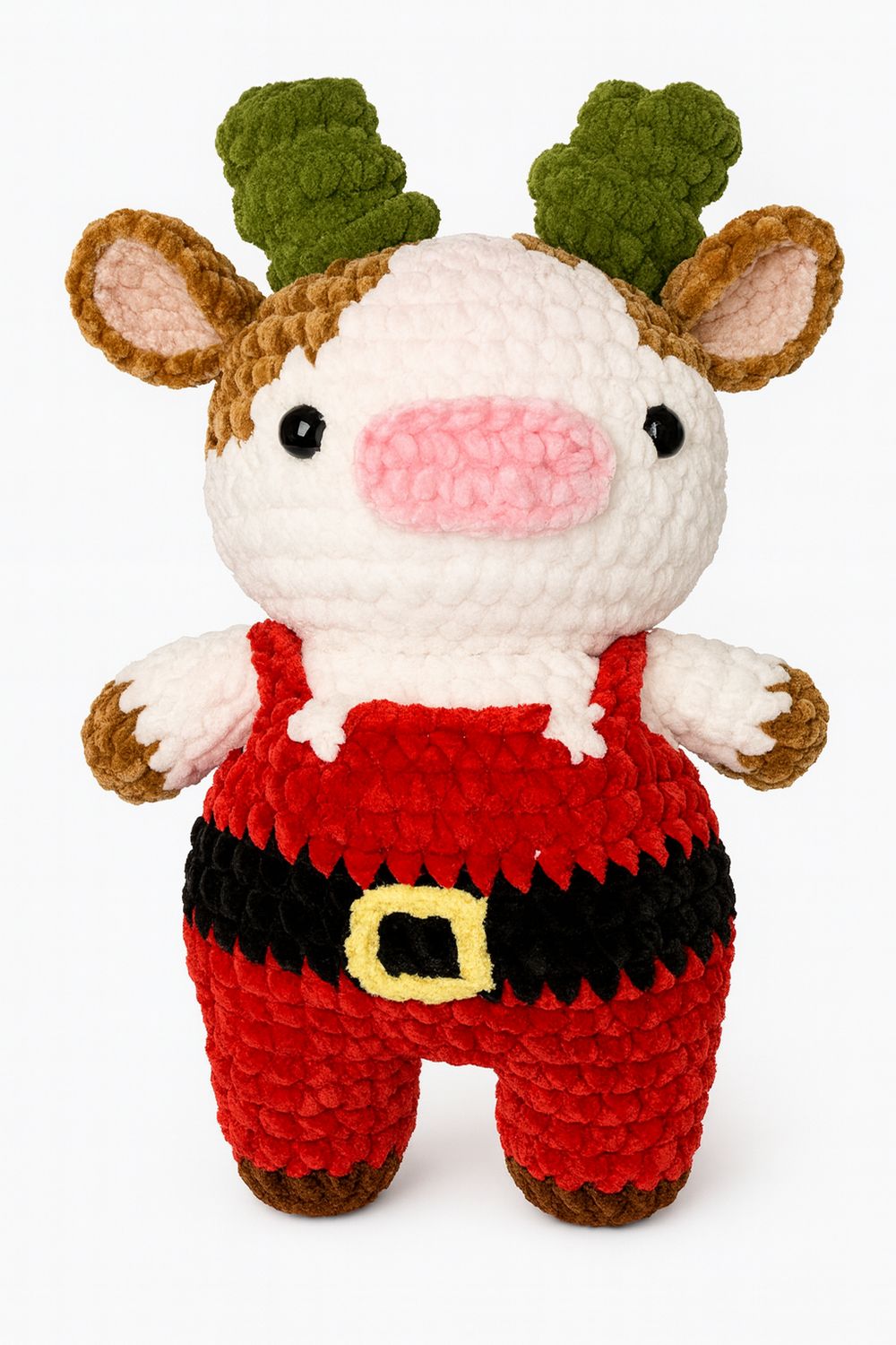 christmas santa  cow