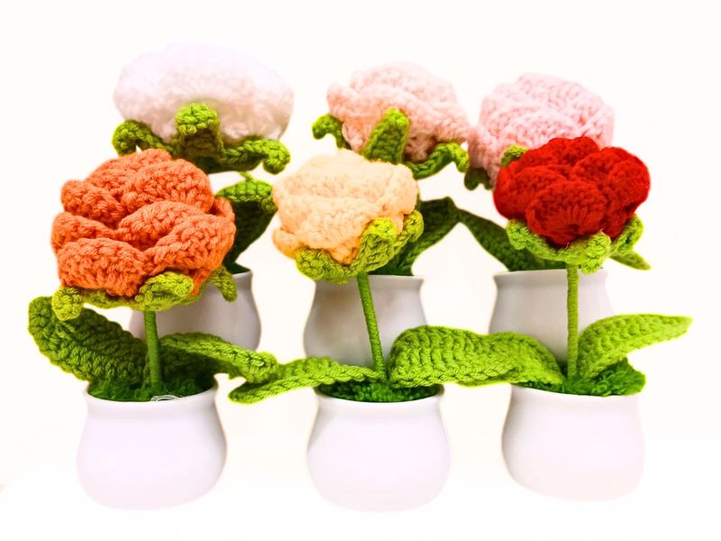 Single Rose Flowerpot big