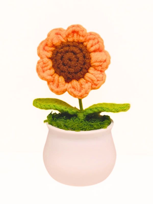 Single Sunflower Flowerpot