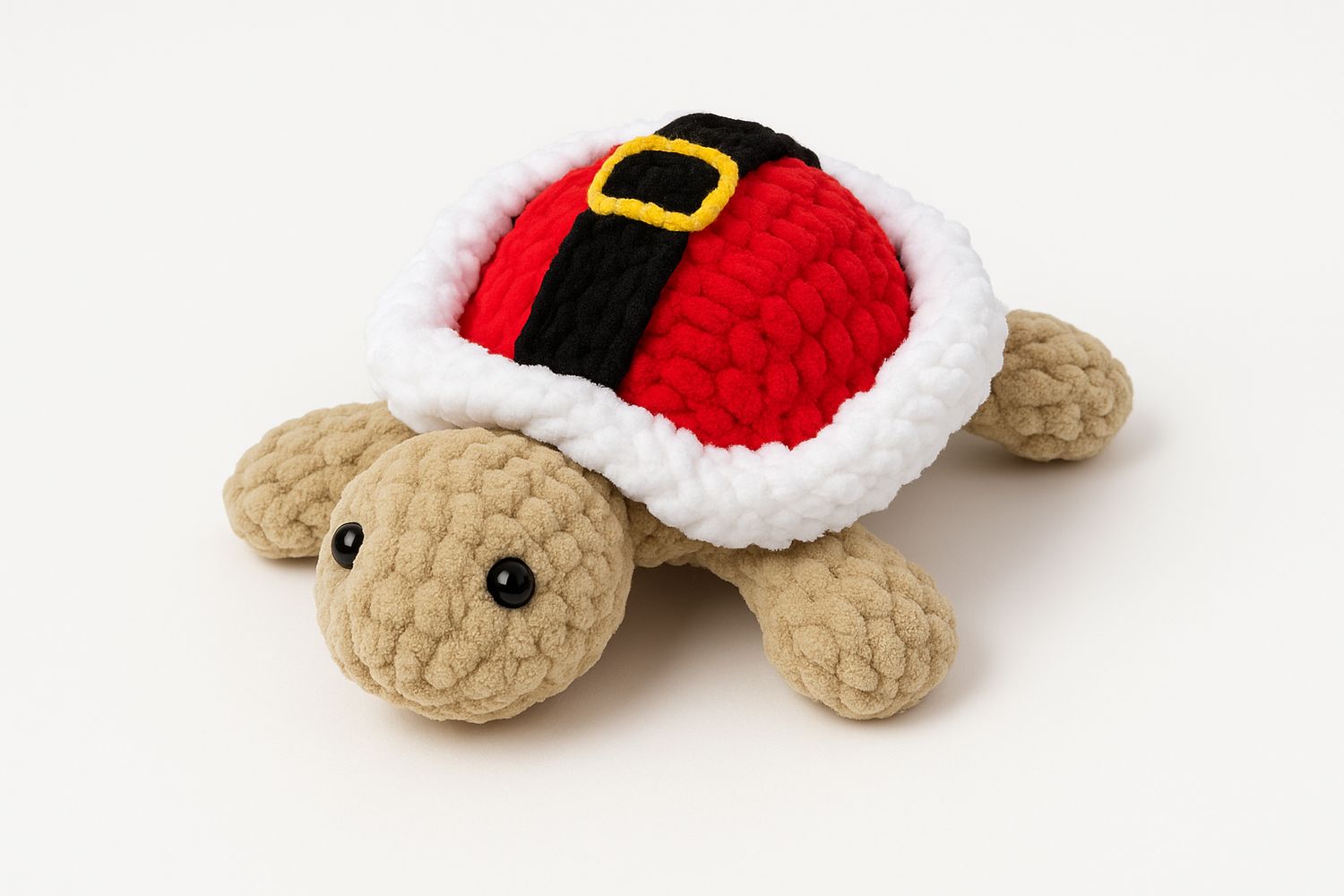 Christmas Turtle, Pattern: Santa