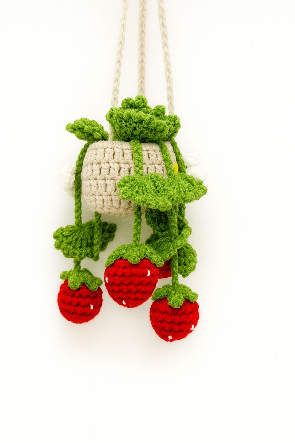 Hanging Berry Basket, Colour: red