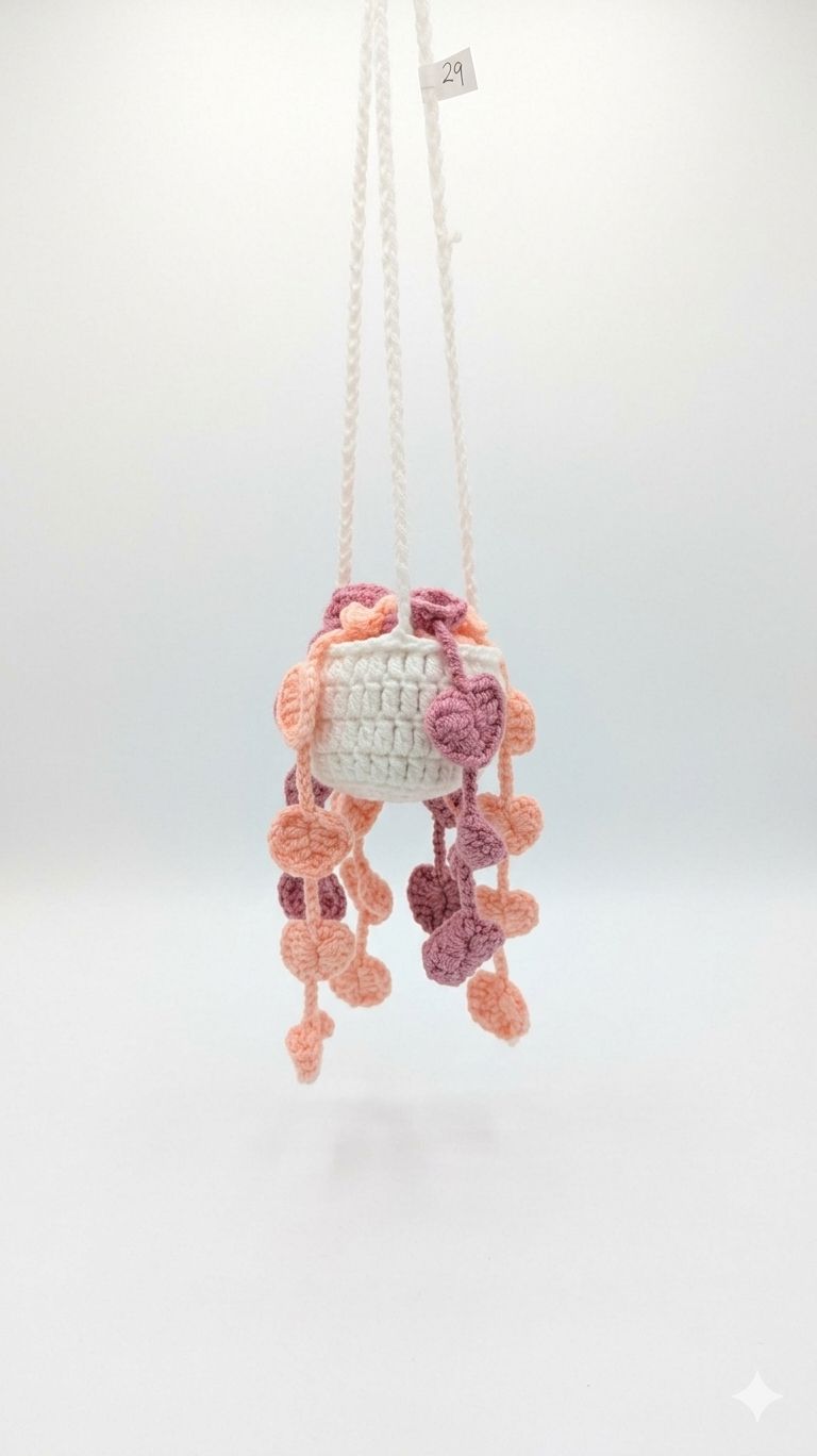 White Basket planter