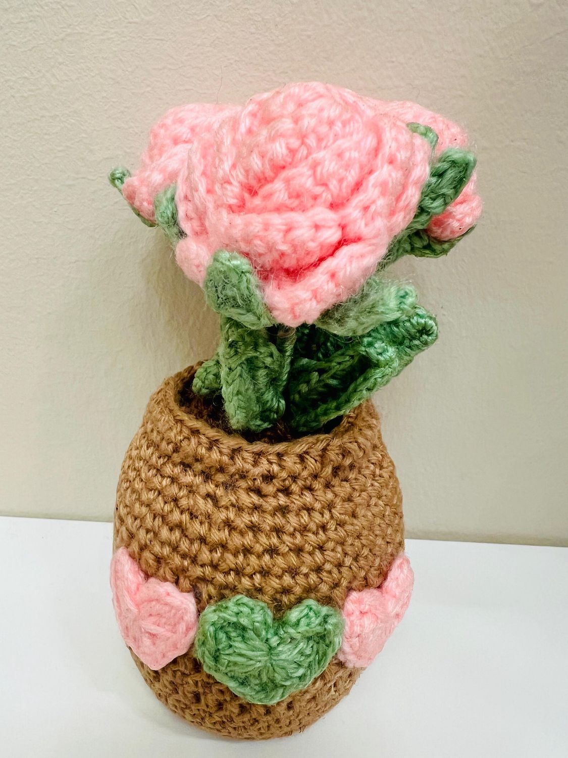 Big Rose Pot, Colour: pink